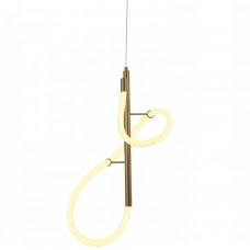 Φωτιστικό Κρεμαστό LED 25W 230V 2000lm 3000Κ Θερμό Φως σε Χρυσαφί 6015-GL